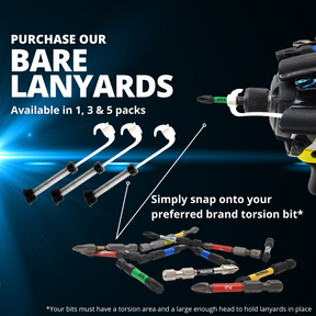 Bare lanyards for your own impact bits