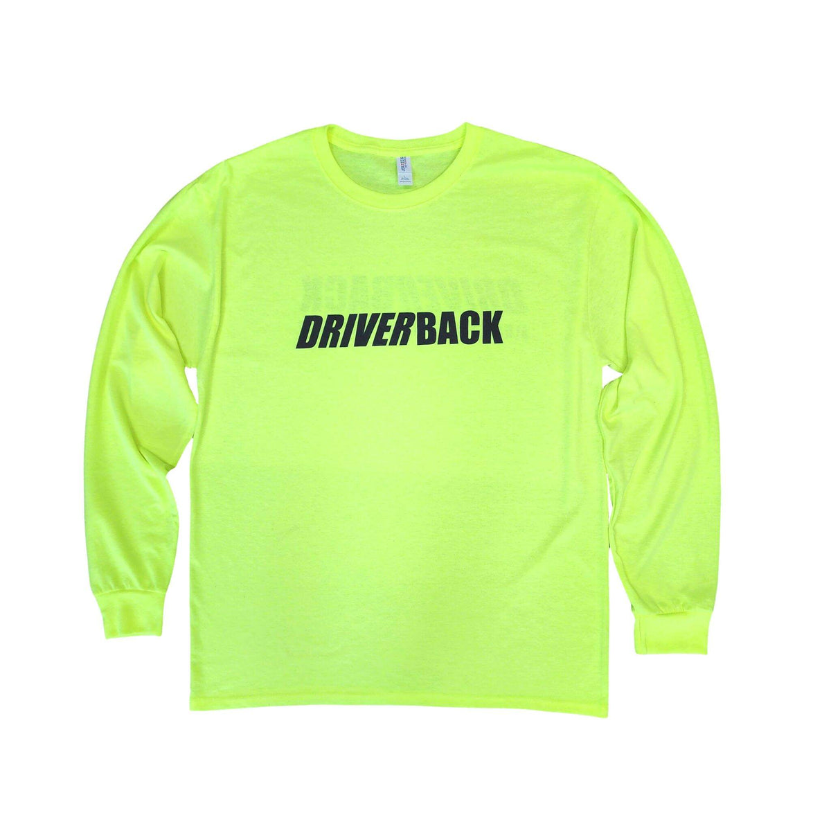 Safety Yellow Long Sleeve Cotton Shirt Front View