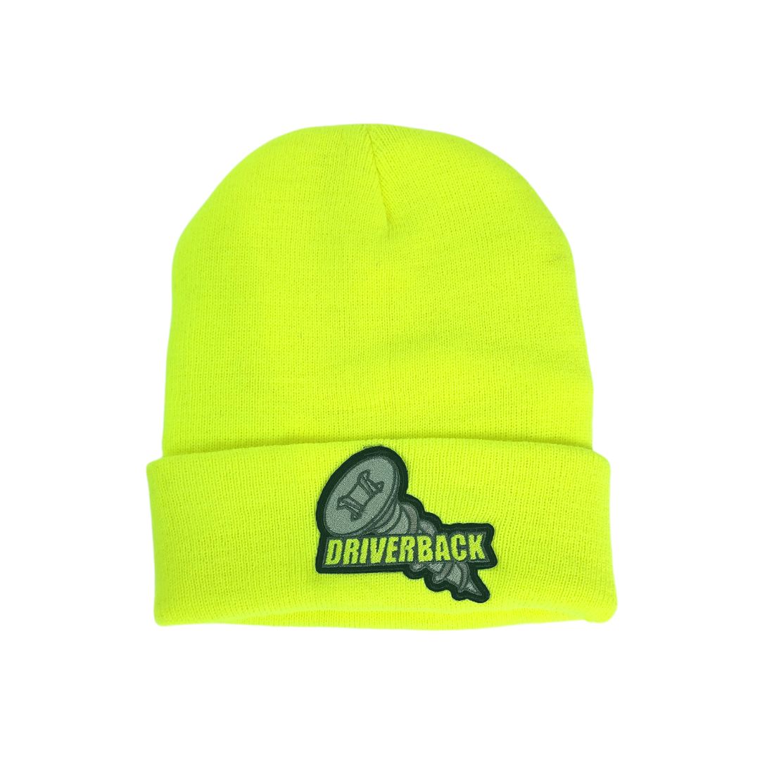 Hi-Vis Acrylic Beanie With DRIVERBACK Patch